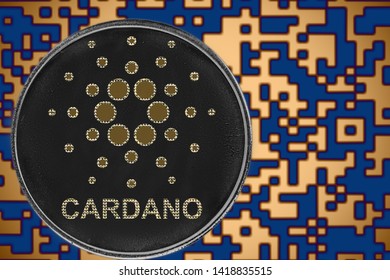 cardano ada coin cryptocurrency on the background of crypto code - Powered by Shutterstock - Get 15% off with code: PIKWIZARD15