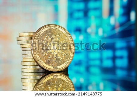 Cardano cryptocurrencies and graph statistic background