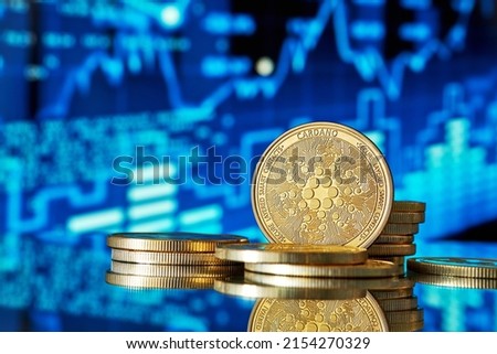 Cardano cryptocurrencies and graph statistic background