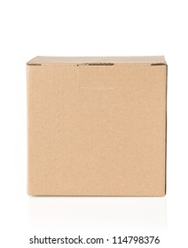 Cardboard Box Isolated On White Background