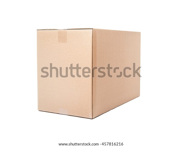 Cardboard Box Isolated On White Background Stock Photo Edit