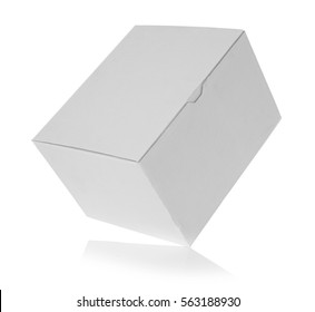 Cardboard Box On White Background