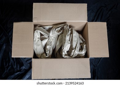 Cardboard Box With Paper Packging 