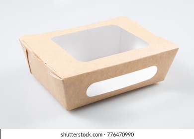 Cardboard Box For Salad Or Takeaway