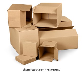 Cardboard, boxes, cardboard boxes.