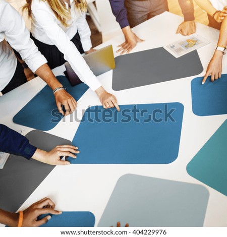Cardboard Group Study Classroom Academic Team Concept