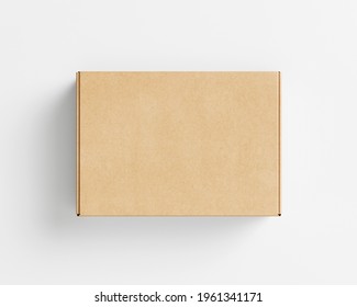 Cardboard Mailbox On White Background