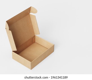 Cardboard Mailbox On White Background