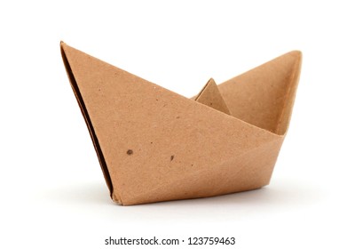 A Cardboard Paper Boat