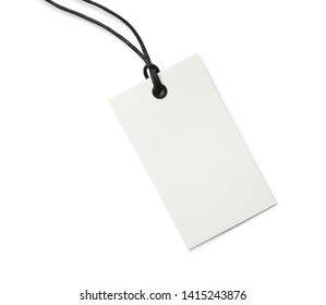 Cardboard tag with space for text on white background - Powered by Shutterstock