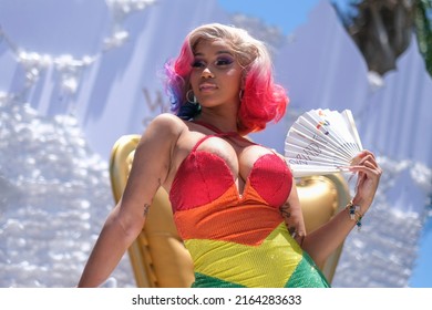 Cardi B Attends The WEHO Pride Parade In West Hollywood On Sunday June 5, 2022. 