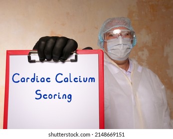  Cardiac Calcium Scoring Inscription On The Piece Of Paper.
