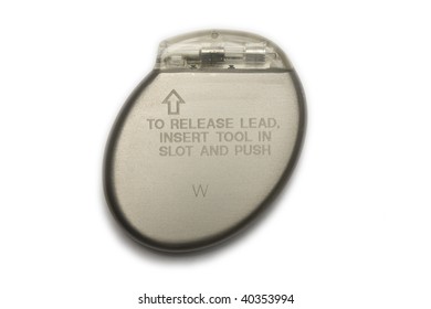 A Cardiac Pacemaker In A Isolated White Background