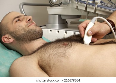 Cardiac Ultrasound Examination Testing On Young Men