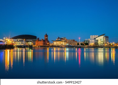 Cardiff Bay Cardiff Wales Uk Buildings Landmarks Stock Image 549912427