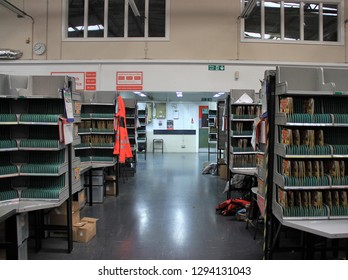 Cardiff Uk January 22 2019 Royal Mail Letter And Parcel Sorting Areas 