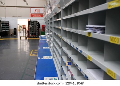 Cardiff Uk January 22 2019 Royal Mail Letter And Parcel Sorting Areas 