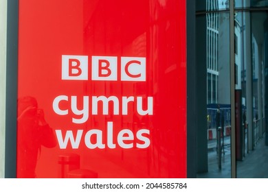 CARDIFF, WALES - 7 August 2021: BBC Cymru Wales New Broadcasting House