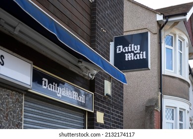 Cardiff, Wales, UK - 02.27.2022: The Front Of A Daily Mail Convenience Store.