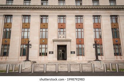 Cardiff, Wales, UK - 6.20.2021: Welsh Government Building