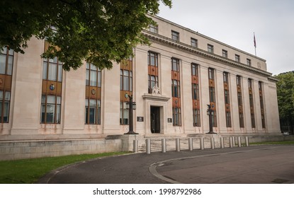 Cardiff, Wales, UK - 6.20.2021: Welsh Government Building