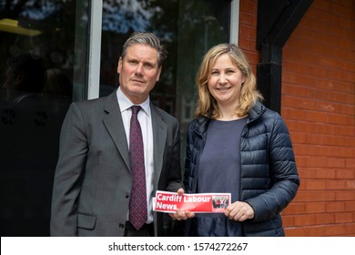 Cardiff, Wales, UK, May 20th 2019. Labour MP Keir Starmer with Cardiff North MP Anna McMorrin during Welsh Labour campaigning for the European Elections in Cardiff Central.