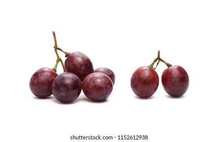 Cardinal Grapes Isolated On White Background Stock Photo 1152612938