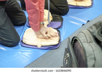 Cardiopulmonary Resuscitation Cpr First Aid Training Stock Photo ...