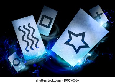 Cards Used To Conduct Experiments For Extrasensory Perception ( ESP)