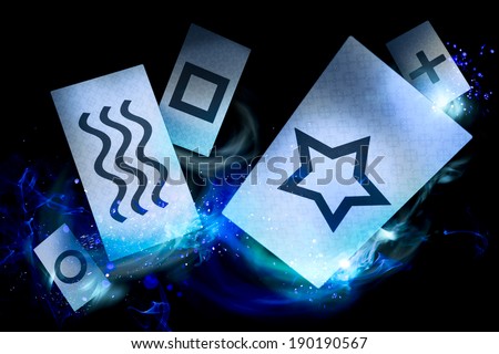 cards used to conduct experiments for extrasensory perception ( ESP)