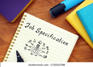 Career concept about Job Specification with phrase on the sheet. - Shutterstock ID 1733313788