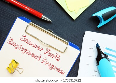 Career Concept About Summer Youth Employment Program SYEPs With Phrase On The Sheet.