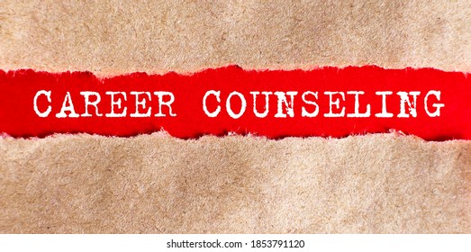 CAREER COUNSELING Word Written Under Torn Paper, Business Concept