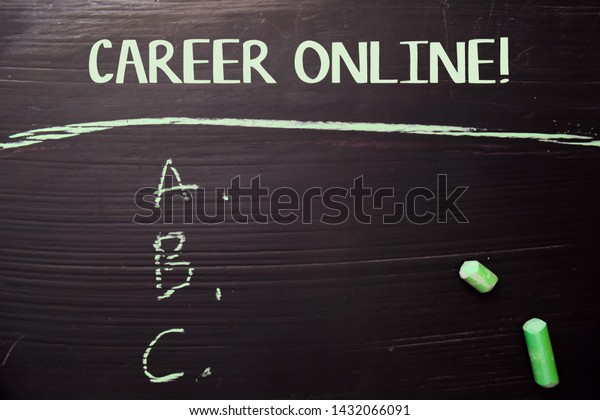 online blackboard and chalk