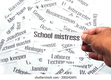 Careers Diversity, Concept Ideas, School Mistress