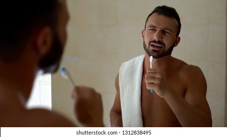 Carefree Man Singing With Toothbrush Like Microphone, Shattered Dreams, Hobby