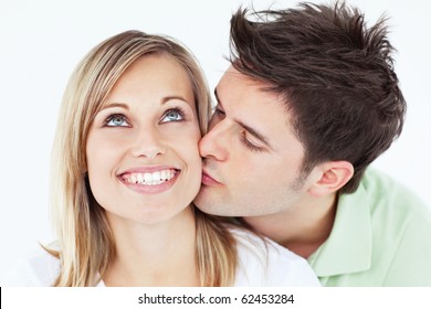 Kiss On Cheek Images Stock Photos Vectors Shutterstock