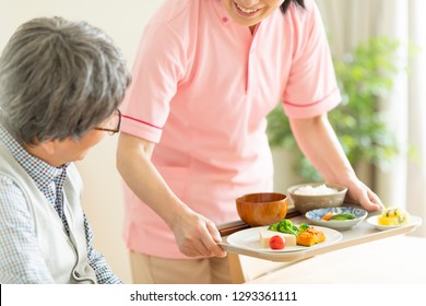 A Caregiver Preparing Meals