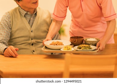 A Caregiver Preparing Meals