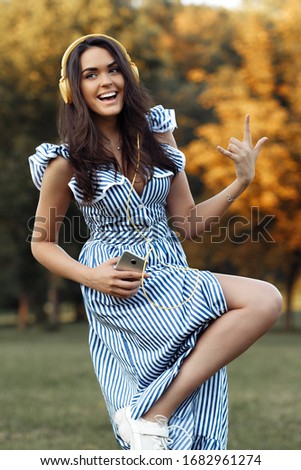 Similar – Young North African tourist woman outdoors