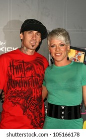 Carey Hart And Pink  At The T-Mobile Sidekick LX Launch Party. Paramount Studios, Hollywood, CA. 05-14-09