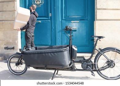 Cargo Bike Delivery Man For Urban City Customer