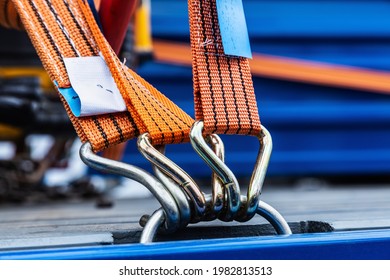 The Cargo Is Held By Tension Safety Belts With Mechanical Locks