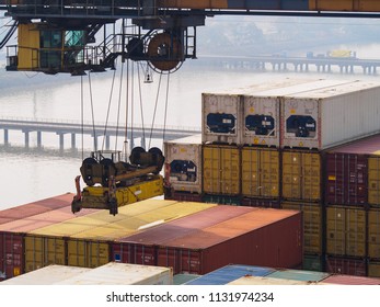 Cargo Operations In Nhava Sheva Port. 