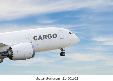 Cargo Plane Taking Off On The Runway