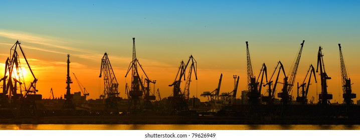 Cargo port panorama
