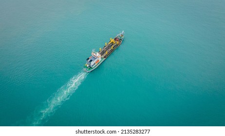 A cargo ship on sail in the Atlantic Ocean on Lagos waters