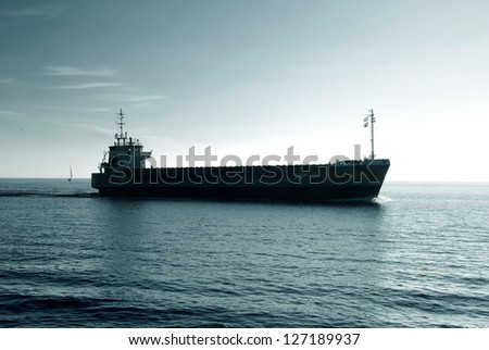 Similar – Image, Stock Photo Aerial Drone View Of Old Shipwreck Ghost Ship Vessel