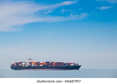 Cargo Ship In South China Sea.