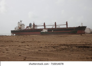 Cargo Ships In Gadani Ship Breaking Yard